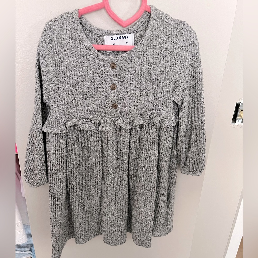 Old Navy Thermal Knit Long Sleeve Dress
